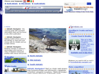 Frontpage screenshot for site: Jadranski navigator (http://www.adriatic-navigator.com/)