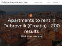 Frontpage screenshot for site: (http://www.dubrovnikapartments.org)