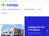 Frontpage screenshot for site: Tepede d.o.o. Zagreb (http://www.tepede.hr/)