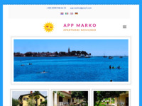 Frontpage screenshot for site: Apartmanimi Marko - Novigrad (http://www.appmarko.net/)