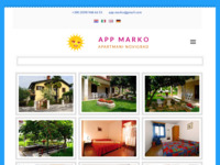 Frontpage screenshot for site: Apartmanimi Marko - Novigrad (http://www.appmarko.net/)