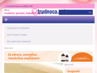 Frontpage screenshot for site: (http://www.trudnoca.net/)