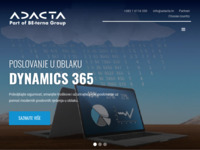 Frontpage screenshot for site: Adacta d. o. o. za programsku opremu (http://www.adacta.hr/)