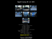 Frontpage screenshot for site: Opel Corsa B 1.4 16V (http://www.cuspajz.com/corsa/)