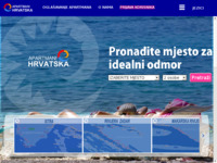 Frontpage screenshot for site: (http://www.apartmani-hrvatska.com)