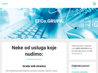 Frontpage screenshot for site: (http://www.efco.hr)