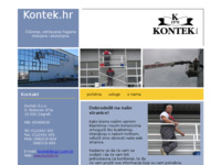Frontpage screenshot for site: (http://www.kontek.hr)