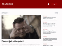 Frontpage screenshot for site: Teatar (http://www.teatar.hr/)