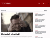 Frontpage screenshot for site: (http://www.teatar.hr/)