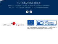 Frontpage screenshot for site: (http://www.euromarine.hr/)