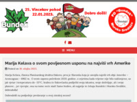Frontpage screenshot for site: Planinarsko društvo Bundek, Mursko Središće (http://www.bundek.hr)