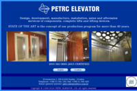 Frontpage screenshot for site: (http://www.petrc-elevator.hr)