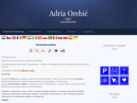 Frontpage screenshot for site: (http://www.adria-orebic.com)