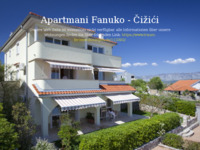 Frontpage screenshot for site: Apartmani Fanuko, Čižići, otok Krk (http://www.apartmani-fanuko.com)