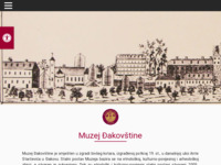 Frontpage screenshot for site: Muzej Đakovštine (http://www.muzej-djakovstine.hr/)