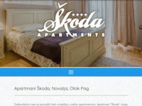 Frontpage screenshot for site: (http://www.skoda-novalja.com)