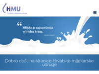 Frontpage screenshot for site: Hrvatska mljekarska udruga - Zagreb (http://www.hmu.hr/)