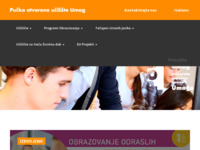 Frontpage screenshot for site: (http://www.uciliste-umag.hr)