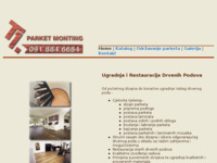 Frontpage screenshot for site: Usluge postave i restauracije  parketa, laminata, zidnih i podnih obloga (http://www.parketi.net)