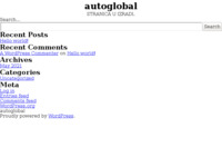 Slika naslovnice sjedišta: AutoGlobal - Prvi hrvatski automobilski sajam na Internetu (http://www.autoglobal.hr/)