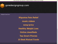 Frontpage screenshot for site: (http://www.goredesigngroup.com)