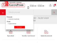 Frontpage screenshot for site: Gavroprom d.o.o. Zagreb (http://www.gavroprom.hr/)