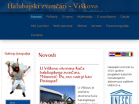 Frontpage screenshot for site: Halubajski zvončari (http://www.halubajski-zvoncari.com)