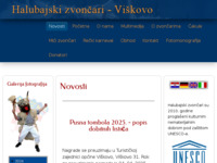 Frontpage screenshot for site: Halubajski zvončari (http://www.halubajski-zvoncari.com)