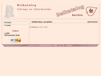 Frontpage screenshot for site: (http://www.belkatalog.hr)