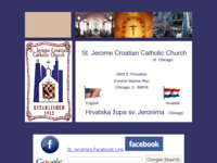 Frontpage screenshot for site: (http://www.stjeromecroatian.org/)