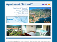 Frontpage screenshot for site: Apartman Božanić (http://www.dalmacija.net/komiza/bozanic)