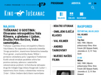 Frontpage screenshot for site: (http://www.filmski-programi.hr/palunko)