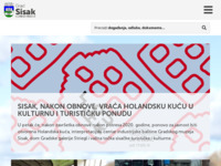 Frontpage screenshot for site: Sisak (http://www.sisak.hr/)