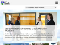 Frontpage screenshot for site: (http://www.sisak.hr/)