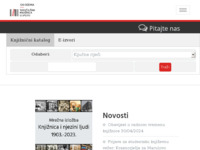Frontpage screenshot for site: University Library in Split (http://www.svkst.hr/)