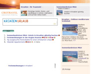 Frontpage screenshot for site: (http://www.kroatien-links.de/privat-kvarner.htm)