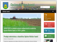 Frontpage screenshot for site: Službene stranice općine Kloštar Ivanić (http://www.klostar-ivanic.hr)