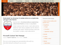 Frontpage screenshot for site: (http://hkuu-sveti-martin.hr)