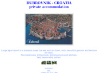 Frontpage screenshot for site: Apartman u Dubrovniku (http://free-du.htnet.hr/DobrilaSmolcic/)