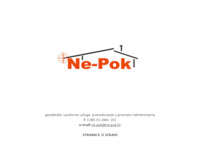Frontpage screenshot for site: Ne-Pok d.o.o. - geodetske usluge (http://www.ne-pok.hr/)
