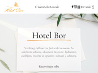 Frontpage screenshot for site: (http://www.hotelbor.hr/)