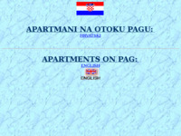 Frontpage screenshot for site: Apartmani na otoku Pagu (http://www.inet.hr/~ztihomir/pag/)