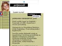 Frontpage screenshot for site: Ovlašteni sudski tumač za engleski i francuski (http://www.inet.hr/~jgrabare/)