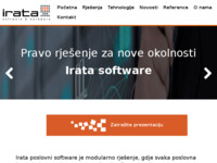Frontpage screenshot for site: Irata d.o.o. (http://www.irata.hr/)