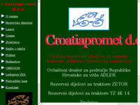 Frontpage screenshot for site: Croatiapromet (http://www.croatiapromet.hr)