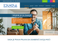 Frontpage screenshot for site: Edunova - Škola Informatike i managementa (http://www.edunova.hr)