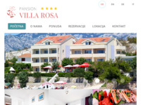 Frontpage screenshot for site: (http://www.villa-rosa.hr/)