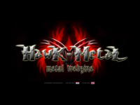 Frontpage screenshot for site: Hawk-Metal webzine (http://www.hawk-metal.org/)