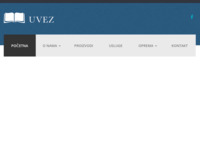 Frontpage screenshot for site: Tiskara Uvez (http://www.uvez.hr/)
