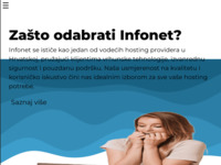 Frontpage screenshot for site: infoNET projekt (http://www.infonet.hr)